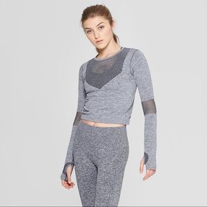 JOY LAB // Seamless Long Sleeve Crop Shirt